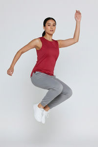 Zelocity Quick Dry Relaxed Tank Top - Deep claret — thumbnail 6